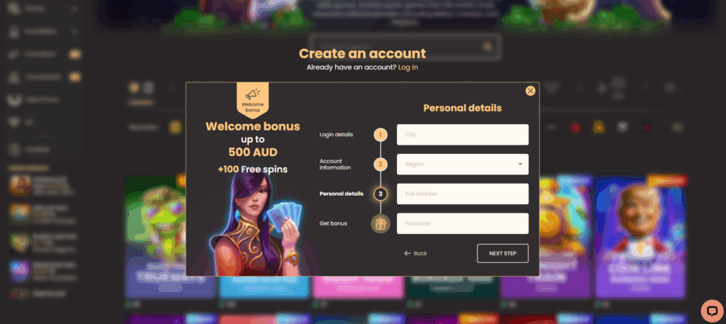 National Casino KYC document upload screen from our test account
