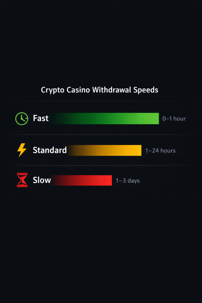 Crypro casino withdrawal speeds