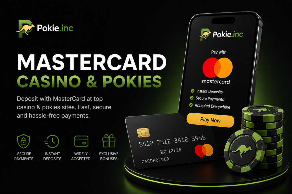 MasterCard casino and pokies payment with instant card deposits