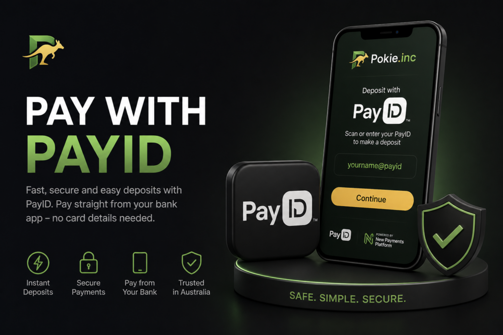 PayID casino and pokies payment for instant bank deposits in Australia
