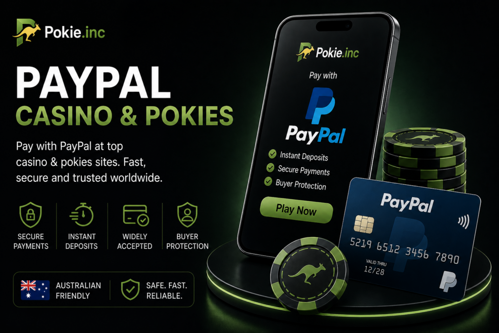 PayPal casino and pokies payment with secure online payments